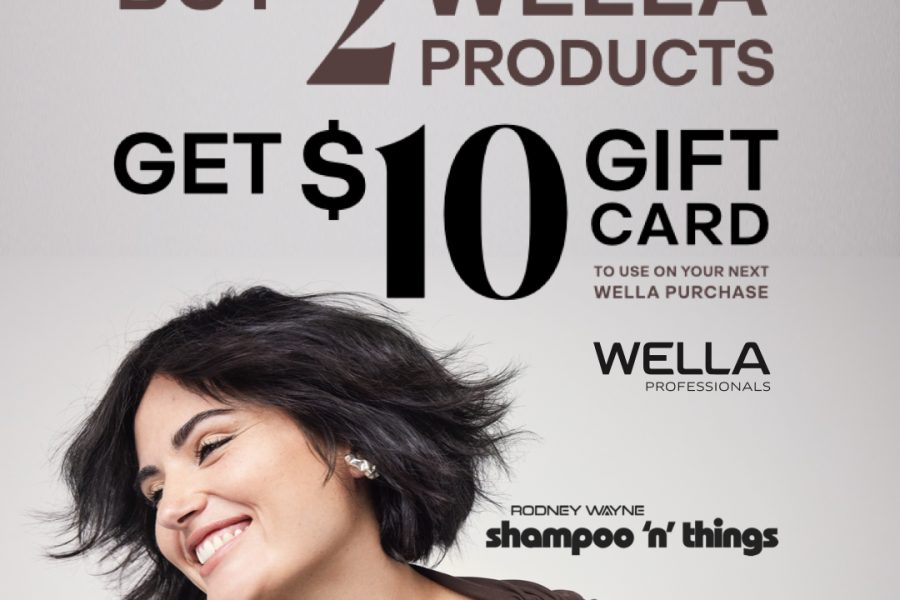 Get $10 Wella Gift Card Only at Rodney Wayne
